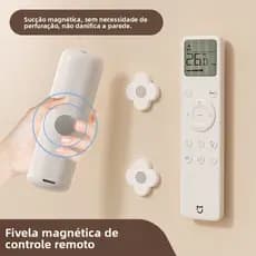 Suporte de Parede com Clipe Magnético de Controle Remoto Sem Perfuração em Forma de Trevo Fofo