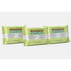 kit 3 Lenços Demaquilantes Água Micelar Fenzza Toalha Limpeza Facial Removedor Maquiagem
