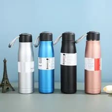 Garrafa Térmica Squeeze Inox 550ml Vedação quente/ frio