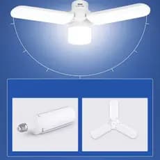 Luminária LED Lampada Multifuncional 3 Petalas 18w Dobrável