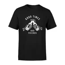 Camiseta Estampada Masculina Manga Curta 100% Algodão Premium Good Times