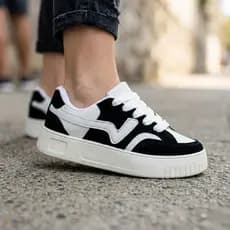 Tênis Feminino Confortavel Acolchoado Kalum Casual Na Moda Adulto Tenil