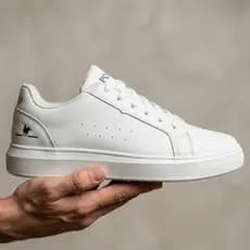 Sapatênis Masculino Couro Tenis Casual Confortavel Escritorio Promoção