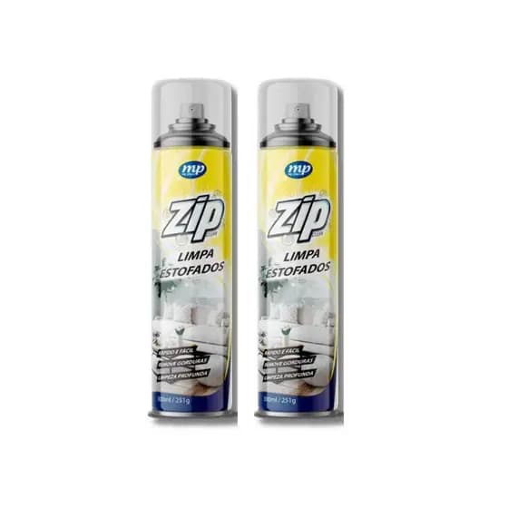 kit Limpa Estofados Spray Zip 300ml My Place Carro Sofá Tapete Colchão Almofada