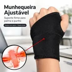 2 Munhequeira Ajustável com Suporte Bilateral - Conforto e Estabilidade para Atividades Diárias