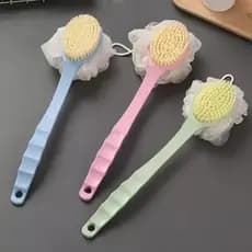 2PCS-Escova De Banho Com Bucha 2 Em 1 Para Esfregar As Costas E Esfregar