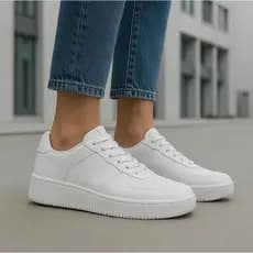 Tênis Marts Branco de Couro Casual Unissex