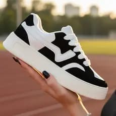 Tenis Plataforma Feminino Pisada Neutra Flatform Cadarço Grosso