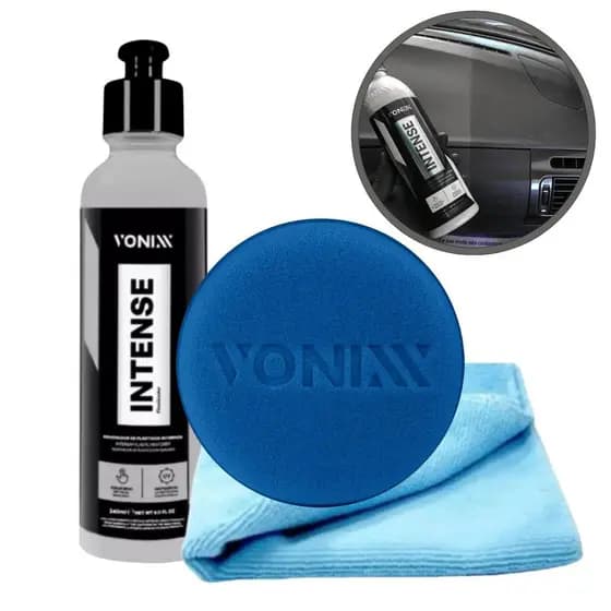 Intense Vonixx 240ml + Aplicador + Pano - Renovador de Plásticos Internos