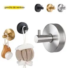 Gancho de ventosa em aço inoxidável, sem marcas e sem furação para pendurar, gancho para toalhas de banheiro