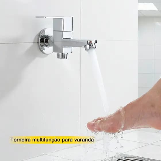 Torneira para tanque de pia de esfregão, apenas água fria, banheiro