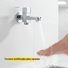Torneira para tanque de pia de esfregão, apenas água fria, banheiro