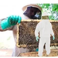 Conjunto de Apicultor roupa apicultor com luva e chapéu tirar abelha tirar mel abelha kit apicultor