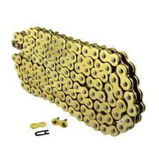 Corrente Transmissão Dourada 428H 118 Elos CG 150/160 Titan Fan YBR 125/Alta resistência ao desgaste