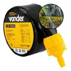 Mangueira Para Irrigação de Jardim com microfuros microperfurada Rolo Com 15m Micro Perfurada