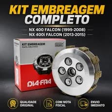 Kit Embreagem Completo para da Honda Falcon NX 400 1999 a 2008 e NX 400i FALCON 2013 2014 2015