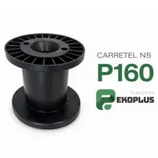 Carretel Bobina Plástica N5 P160 Enrolador de Fios e Cabos
