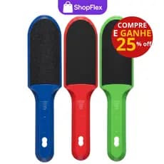 Kit 3 Und Lixa para pé Dupla Face Removedor De Calos Pedicure Cores Sortidas