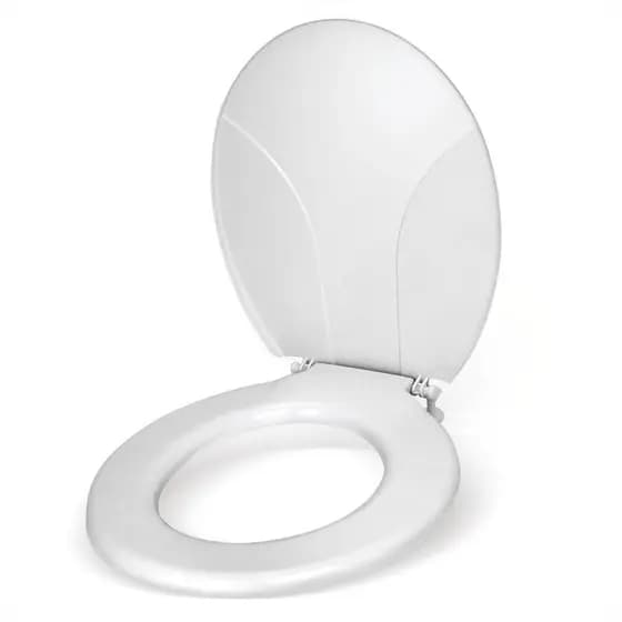 Assento De Vaso Sanitário Universal De Plástico Resistente  Branco