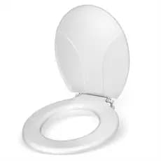 Assento De Vaso Sanitário Universal De Plástico Resistente  Branco