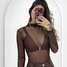 blusa tule preta,blusa transparente blusa segunda pele blusa manga longa blusa de tule, tule rodeio