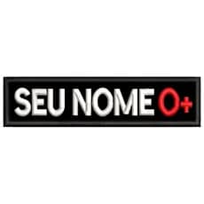 Tarjeta De Identificação Com Tipo Sanguíneo Personalizado com Fixação Nome de Guerra