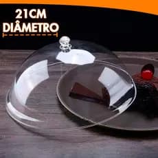 Tampa Boleira Redonda Protetora De Alimentos Transparente Para Bolos Frutas Salte Oficial