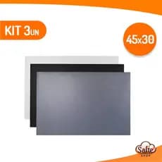 Kit 3 Tapetes Forro De Armário De Silicone 45x30cm Salte Oficial