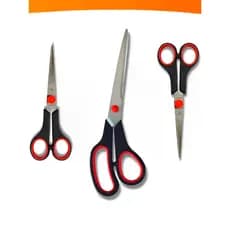 Kit 3 Tesouras Aço Inox Diferentes Tamanhos Multiuso Cozinha Artesanato Salte Oficial