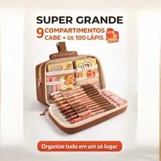 Bolsa Escolar para Lápis Transparente Super Grande – Estojo de Lona à Prova D’Água
