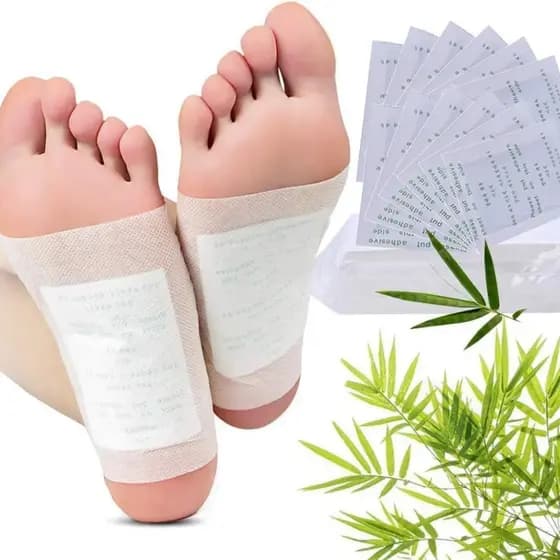 Kit 10 Adesivos Para Pés Uso Noturno Almofada Natural Relaxante Conforto