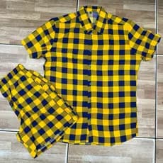 Conjunto Xadrez Flanelado Festa Junina Masculino