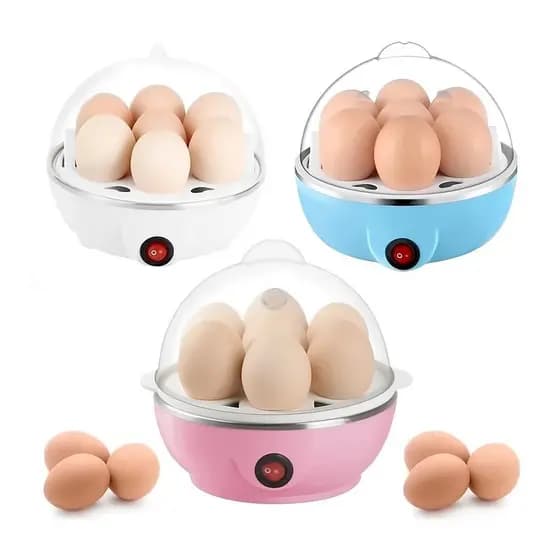 Maquina Eletrica Cozedor De Ovos No Vapor Egg Cooker 110V Cor Aleatória
