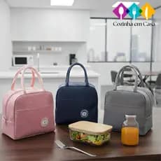 Bolsa Térmica Portátil Marmita Viagem Necessaire Lancheira Térmica