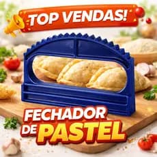 Fechador de Pastel Manual Plástico Reforçado com Borda Serrilhada para Pastéis, Empadas e Salgad