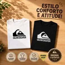 KIT 2 Camisetas Masculina QKS Lançamento 100% Algodão Unissex Feminina Camisa Blusa Várias Cores