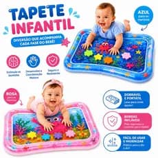 Tapete Bebê Infantil Inflável Água Sensorial Desenvolvimento Menino Menina