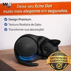 Suporte Alexa Gato bebê para Echo Dot 4ª e 5ª Geração | Para Amantes de Gatos | Impressão 3D PLA Premium