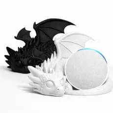 Suporte Dragão 3D para Alexa Echo Pop – Base Estável, Design Moderno e Acabamento Premium