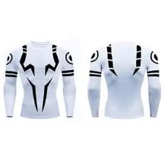Camiseta Masculina De Manga Comprida Com Estampa 3D Abstrata Geométrica Techwear Gráfica Cyberpunk