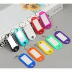 Kit 5/10/15/20 Chaveiros de identificação com Etiqueta Coloridos