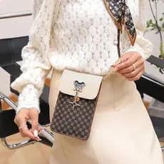 Bolsa Feminina Tiracolo Crossbody Design Orelhinhas KBRPEY - Bolsa Elegante