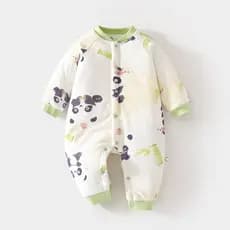 Macacão de bebê folio macacão bebê acolchoado engrossado outono inverno roupas macacão folio macacão bebê crianças roupa