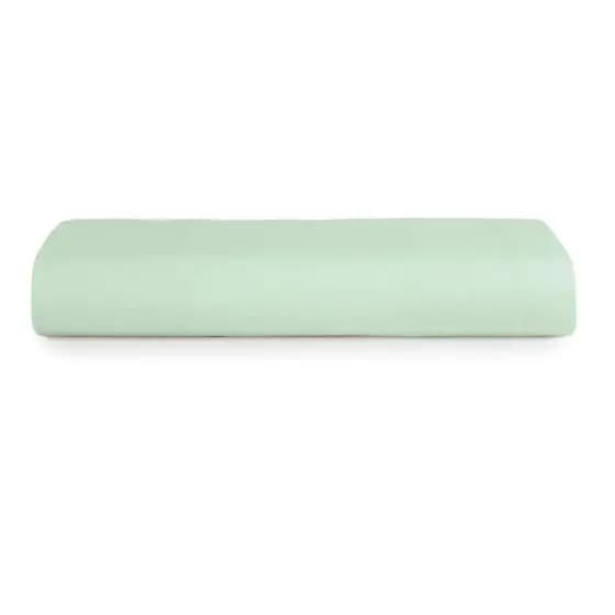 Lençol com Elástico Solteiro King  Altenburg Algodão Lux 200 Fios  Verde Claro
