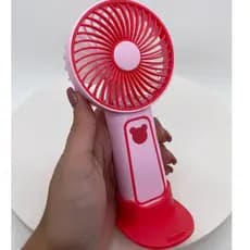 VENTILADOR DE MÃO USB REDONDO EM PLÁSTICO 17CM