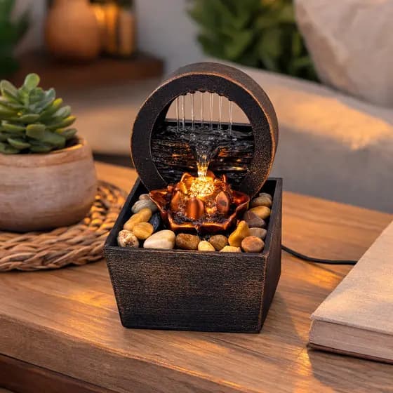 FONTE MINI DECORATIVA EM RESINA MEDIDA APROX. 12.5*6*14cm  MINI FONTE
