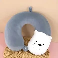 Almofada de pescoço de espuma viscoelástica portátil em forma de U para viagem