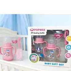 Conjunto de quatro peças: 2 mamadeiras + 1 chupeta + 1 escova de limpeza de mamadeiras--1072
