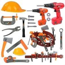 Brinquedo Infantil Kit Ferramentas Completo Com Cinto