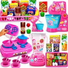 Kit Cozinha Infantil 44pcs Brinquedo Completo Educativo Com Comidinhas E Acessórios